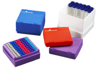 True North™  Flatpack CORRUGATED Freezer Boxes – For 1.5/2.0ml Tubes