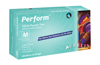 Perform Teal Ultra Thin Nitrile Exam Glove - Powder Free (Non Latex)