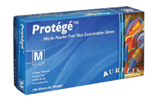 PROT&Eacute;G&Eacute;&trade; Stretch Nitrile Exam Glove - Powder Free (Non Latex)