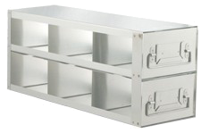 Upright Freezer Racks – Slide Drawer Type – Stainless Steel for 3" Box