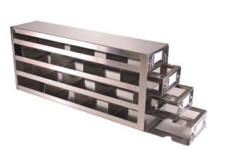 Upright Freezer Racks - Slide Drawer Type - Stainless Steel