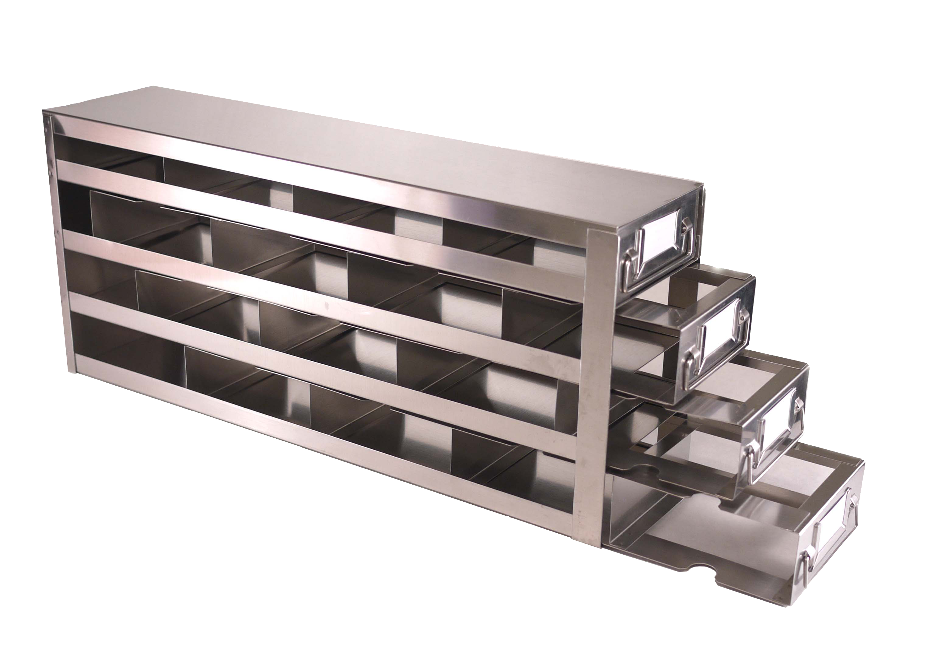 Upright Freezer Racks – Slide Drawer Type – Stainless Steel for 2" Box - Image 4