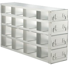 Upright Freezer Racks – Slide Drawer Type – Stainless Steel for 3" Box - Image 4