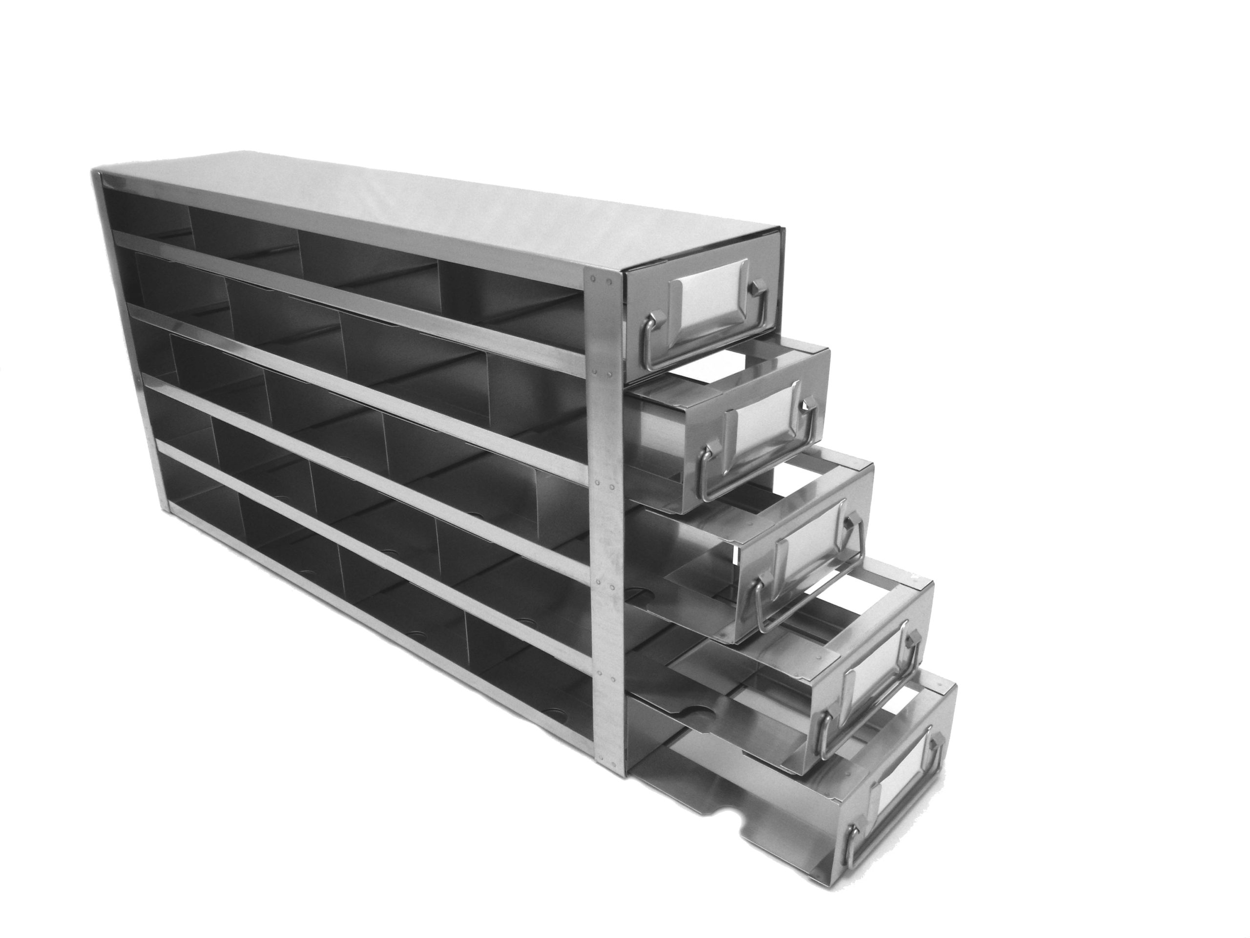 Upright Freezer Racks – Slide Drawer Type – Stainless Steel for 2" Box - Image 5