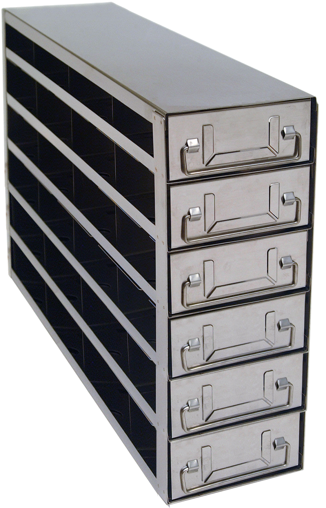 Upright Freezer Racks – Slide Drawer Type – Stainless Steel for 2" Box - Image 6