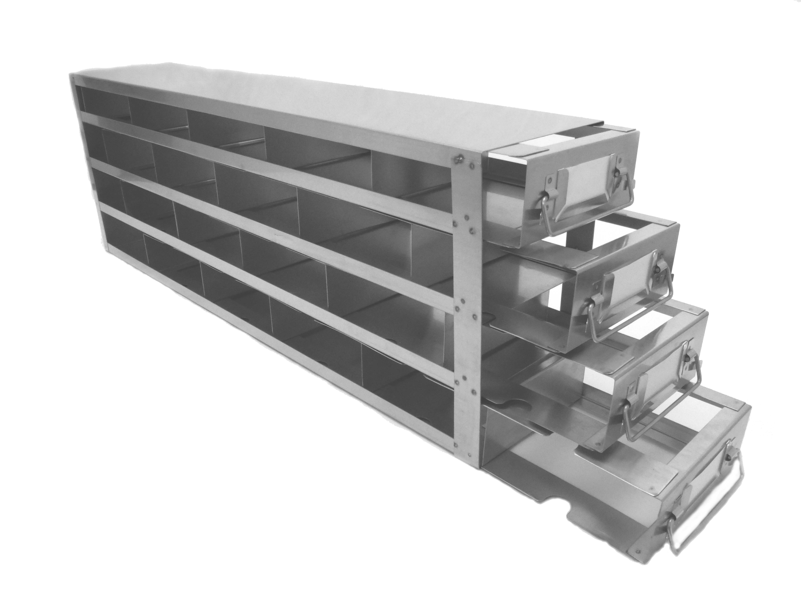 Upright Freezer Racks – Slide Drawer Type – Stainless Steel for 2" Box - Image 7