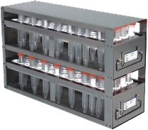 Upright Freezer Racks – Slide Drawer Type – Stainless Steel for 15ml/50ml Centrifuge Tubes - Image 4