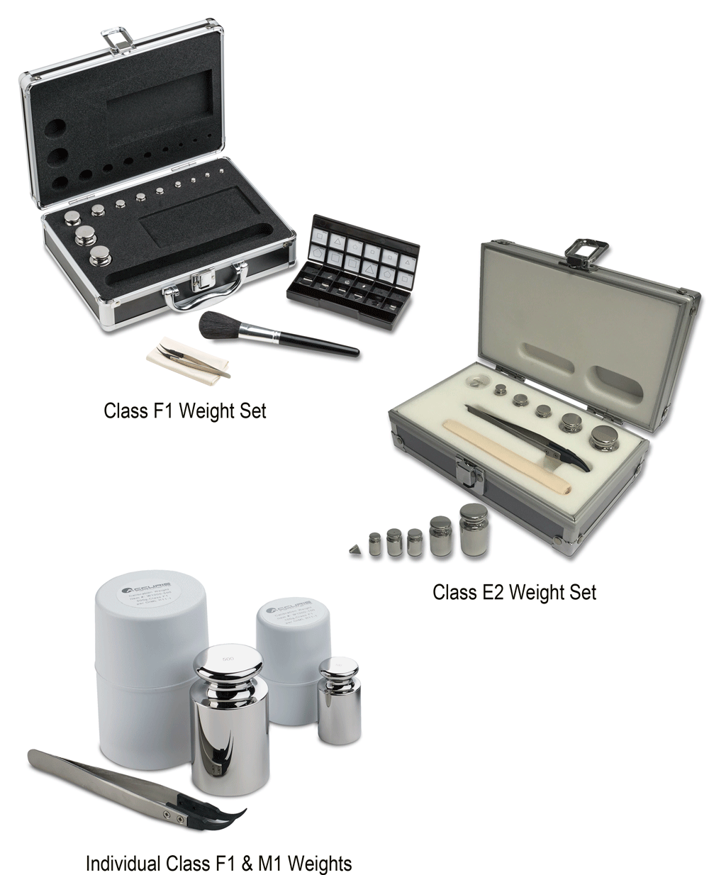 Calibration Weights, 100g to 500g