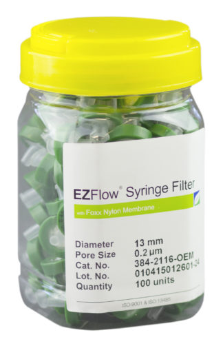 EZFlow Syringe Filter &ndash; 0.22&micro;m Nylon Non-Sterile
