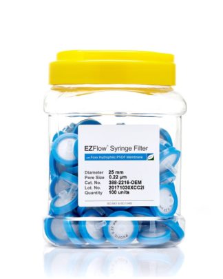 EZFlow Syringe Filter &ndash; 0.22&micro;m Hydrophilic PVDF Non-Sterile