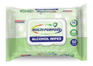 Multi-Purpose Alcohol Wipes, 75% alcohol